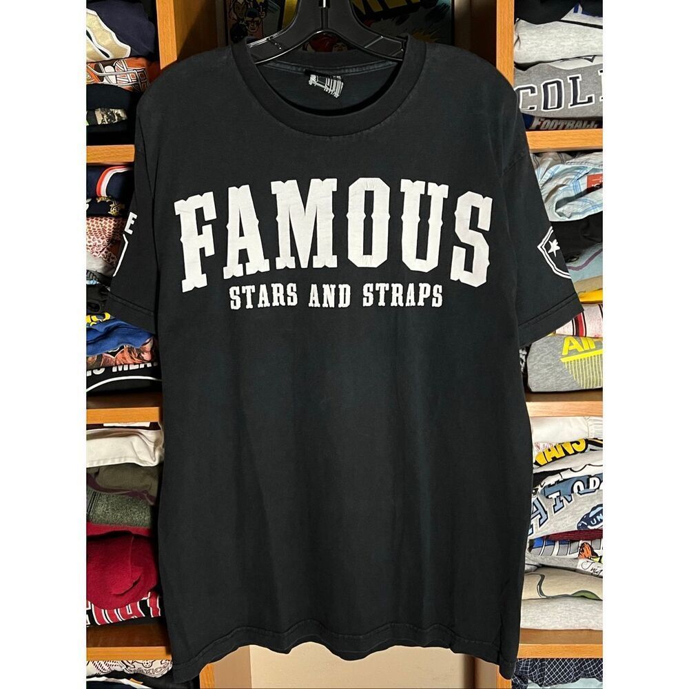 Vintage Y2K Famous Stars And Straps Logo Tee
